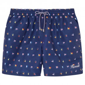 бански,гащета,мъжки,бански,костюми,façonnable,flags,swimming,shorts,blue