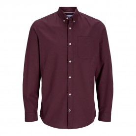 риза,с,дълъг,ръкав,мъжки,ризи,jack,&,jones,oxford,long,sleeve,shirt,vineyard,wine,(purple)