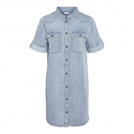 рокля,дамски,поли,и,рокли,noisy,may,new,signe,denim,wg003lb,short,sleeve,short,dress,blue