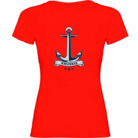 тениска,дамски,тениски,kruskis,anchor,short,sleeve,t,shirt,red,(red)
