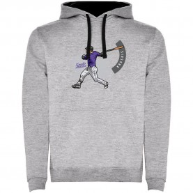 Суичър Kruskis Baseball Two-Colour hoodie - Grey (Heather Grey / Black) суичър,мъжки,пуловери,дамски,пуловери,kruskis,baseball,two,colour,hoodie,grey,(heather,grey,black)