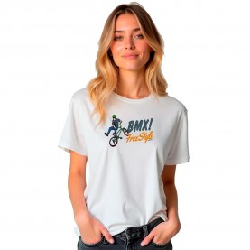 Тениска Kruskis BMX Freestyle short sleeve T-shirt - White (White) тениска,дамски,тениски,kruskis,bmx,freestyle,short,sleeve,t,shirt,white,(white)