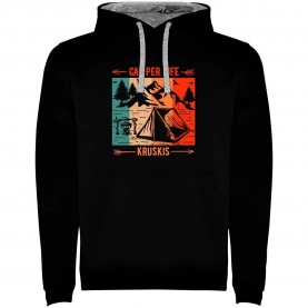 суичър,мъжки,пуловери,kruskis,camper,life,two,colour,hoodie,black,(black,grey)