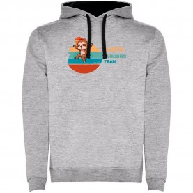 Суичър Kruskis Climbing Team Two-Colour hoodie - Grey (Heather Grey / Black) суичър,мъжки,пуловери,дамски,пуловери,kruskis,climbing,team,two,colour,hoodie,grey,(heather,grey,black)