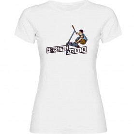тениска,дамски,тениски,kruskis,freestyle,scooter,short,sleeve,t,shirt,white