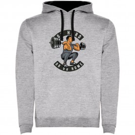 суичър,мъжки,пуловери,kruskis,go,hard,two,colour,hoodie,heather,grey,black,(grey)