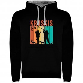 суичър,мъжки,пуловери,kruskis,hunting,two,colour,hoodie,black,grey,(black)