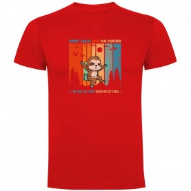 тениска,мъжки,тениски,kruskis,keep,calm,sloth,short,sleeve,t,shirt,red