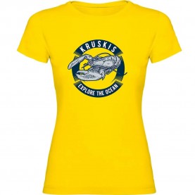 тениска,дамски,тениски,kruskis,lobster,short,sleeve,t,shirt,yellow