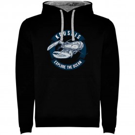 суичър,мъжки,пуловери,kruskis,lobster,two,colour,hoodie,black,grey,(black)
