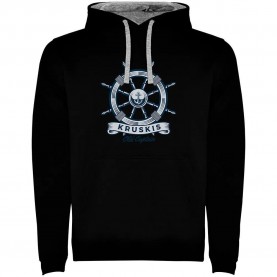 суичър,мъжки,пуловери,kruskis,rudder,two,colour,hoodie,black,grey,(black)