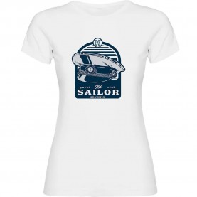 тениска,дамски,тениски,kruskis,sailor,short,sleeve,t,shirt,white