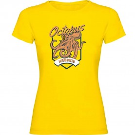тениска,дамски,тениски,kruskis,seafood,octopus,short,sleeve,t,shirt,yellow,(yellow)