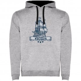 суичър,мъжки,пуловери,дамски,пуловери,kruskis,ship,two,colour,hoodie,grey,(heather,grey,black)