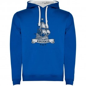 суичър,мъжки,пуловери,kruskis,ship,two,colour,hoodie,blue,(royal,blue,white)