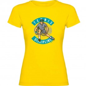 тениска,дамски,тениски,kruskis,tennis,discipline,short,sleeve,t,shirt,yellow,(yellow)