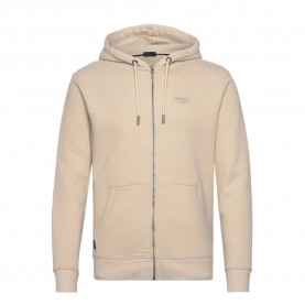 Блуза Superdry Essential Logo full zip sweatshirt - Beige (Light Stone Beige) блуза,мъжки,пуловери,superdry,essential,logo,full,zip,sweatshirt,beige,(light,stone,beige)