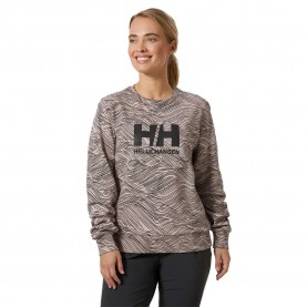 Блуза Helly hansen Logo Crew Graphic 2 sweatshirt - Pink (Pink Cloud Wave) блуза,дамски,блузи,helly,hansen,logo,crew,graphic,2,sweatshirt,pink,(pink,cloud,wave)