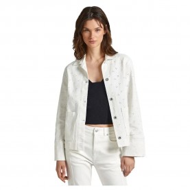 яке,дамски,якета,и,палта,pepe,jeans,anny,anglaise,denim,jacket,denim,(beige)