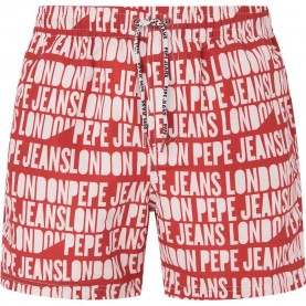 бански,гащета,мъжки,бански,костюми,pepe,jeans,ao,logo,swimming,shorts,red,(cherry,red)