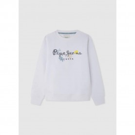 блуза,детски,блузи,pepe,jeans,bige,sweatshirt,white,(white)