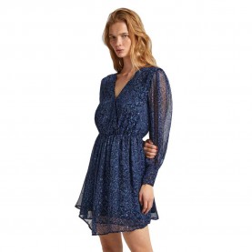 рокля,дамски,поли,и,рокли,pepe,jeans,camille,long,sleeve,short,dress,blue