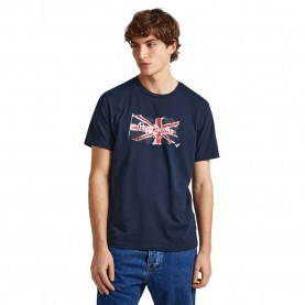 Тениска Pepe jeans Clag short sleeve T-shirt - Blue (Dulwich Blue) тениска,мъжки,тениски,pepe,jeans,clag,short,sleeve,t,shirt,blue,(dulwich,blue)