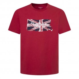 тениска,мъжки,тениски,pepe,jeans,clag,short,sleeve,t,shirt,red,(ruby,red)