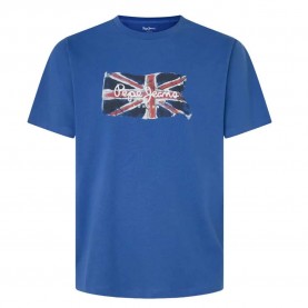 тениска,мъжки,тениски,pepe,jeans,clag,short,sleeve,t,shirt,blue,(steel,blue)