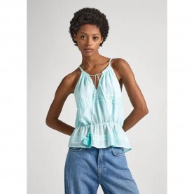 дамски,блузи,дамски,ризи,pepe,jeans,daisy,sleeveless,blouse,aqua,blue