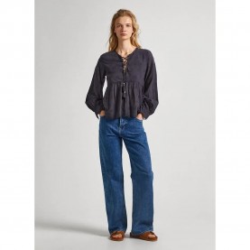 дамски,блузи,дамски,ризи,pepe,jeans,danae,long,sleeve,blouse,infinity,grey