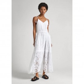 рокля,дамски,поли,и,рокли,pepe,jeans,dusana,sleeveless,long,dress,white