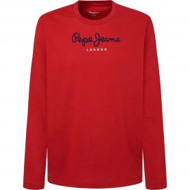 тениска,мъжки,тениски,pepe,jeans,eggo,long,sleeve,t,shirt,red,(ruby,red)