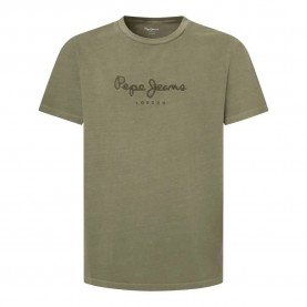 Тениска Pepe jeans Emb Eggo short sleeve T-shirt - Green (Safari Green) тениска,мъжки,тениски,pepe,jeans,emb,eggo,short,sleeve,t,shirt,green,(safari,green)