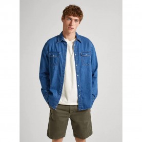 риза,с,дълъг,ръкав,мъжки,ризи,pepe,jeans,hammond,long,sleeve,shirt,blue,(denim,pf8)