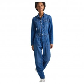 Гащеризон Pepe jeans Hunter Utility jumpsuit - Blue (Denim) гащеризон,дамски,гащеризони,pepe,jeans,hunter,utility,jumpsuit,blue,(denim)