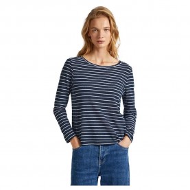 Тениска Pepe jeans Jade long sleeve T-shirt - Blue (Dulwich Blue) тениска,дамски,тениски,pepe,jeans,jade,long,sleeve,t,shirt,blue,(dulwich,blue)