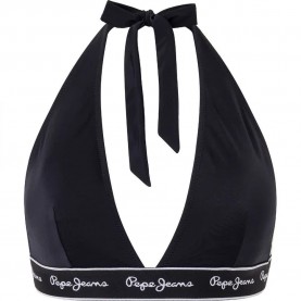Pepe jeans Logo Ha bikini top - Black (Black) дамски,бански,костюми,pepe,jeans,logo,ha,bikini,top,black,(black)