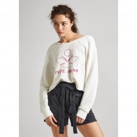 Блуза Pepe jeans Lorelai sweatshirt - Beige (Canvas White) блуза,дамски,блузи,pepe,jeans,lorelai,sweatshirt,beige,(canvas,white)