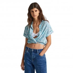риза,с,къс,ръкав,дамски,блузи,дамски,ризи,pepe,jeans,mer,short,sleeve,shirt,blue