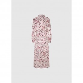 рокля,дамски,поли,и,рокли,pepe,jeans,paz,long,sleeve,long,dress,mousse,white,(pink)
