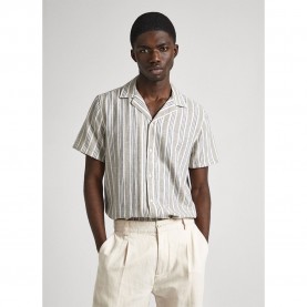 риза,с,къс,ръкав,мъжки,ризи,pepe,jeans,pipper,short,sleeve,shirt,beige