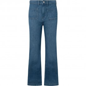 Pepe jeans Slim Fit Flare Retro Fit high waist jeans - Blue (Denim) дамски,панталони,pepe,jeans,slim,fit,flare,retro,fit,high,waist,jeans,blue,(denim)