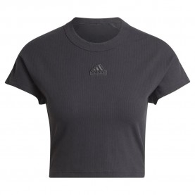 тениска,дамски,тениски,adidas,lounge,rib,short,sleeve,t,shirt,black,(black)