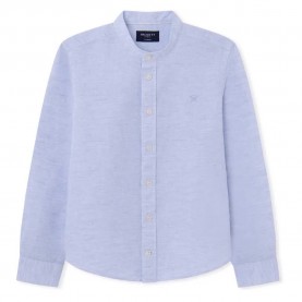 риза,с,дълъг,ръкав,детски,ризи,hackett,cotton,lin,porter,long,sleeve,shirt,avio,(blue)