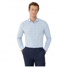 риза,с,дълъг,ръкав,мъжки,ризи,hackett,linen,windowpane,long,sleeve,shirt,blue