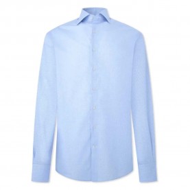 карирана,риза,мъжки,ризи,hackett,two,tone,grid,check,long,sleeve,shirt,blue