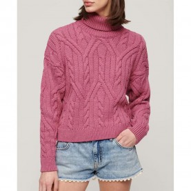 блуза,дамски,пуловери,дамски,плетени,дрехи,superdry,twist,cable,knit,twist,cable,knit,sweater,pink