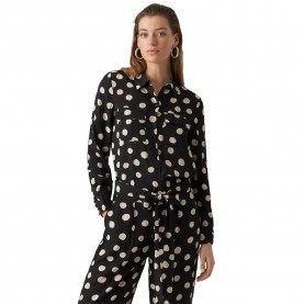риза,с,дълъг,ръкав,дамски,блузи,дамски,ризи,vero,moda,gunver,long,sleeve,shirt,black,(black,aop,golden)