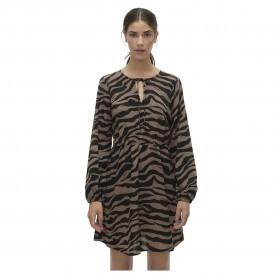рокля,дамски,поли,и,рокли,vero,moda,shilah,naja,long,sleeve,dress,brown,(brown,lentil,aop,perla)